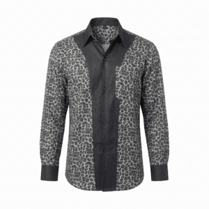 Monochrome Leopard Print Shirt