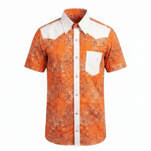 Artisan Orange & Brown Patterned Shirt