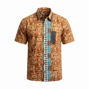 Modern Men’s African Print Shirt