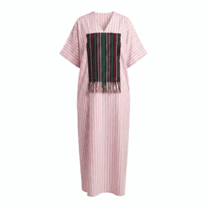 Luxury Pink Striped Boubou