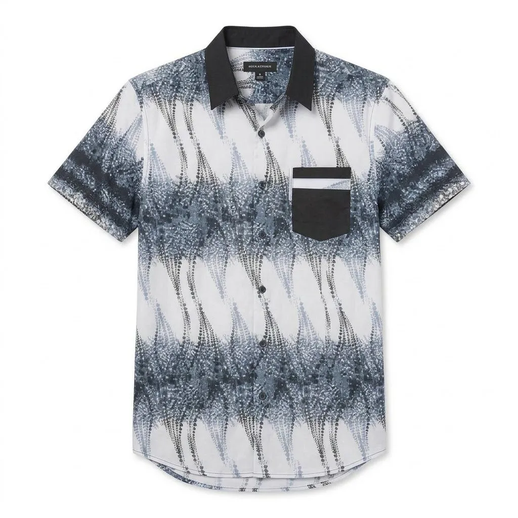 Modern Men’s Geometric Print Shirt
