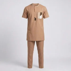 Beige Kaftan – 2 Piece Set