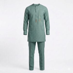 Sage Green Kaftan – 2 Piece Set