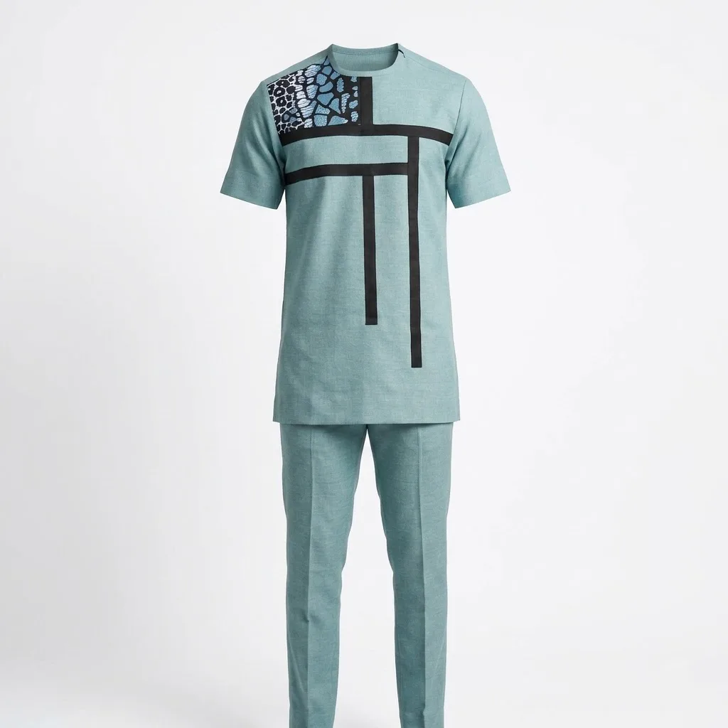 Mint Green Kaftan – 2 Piece Set